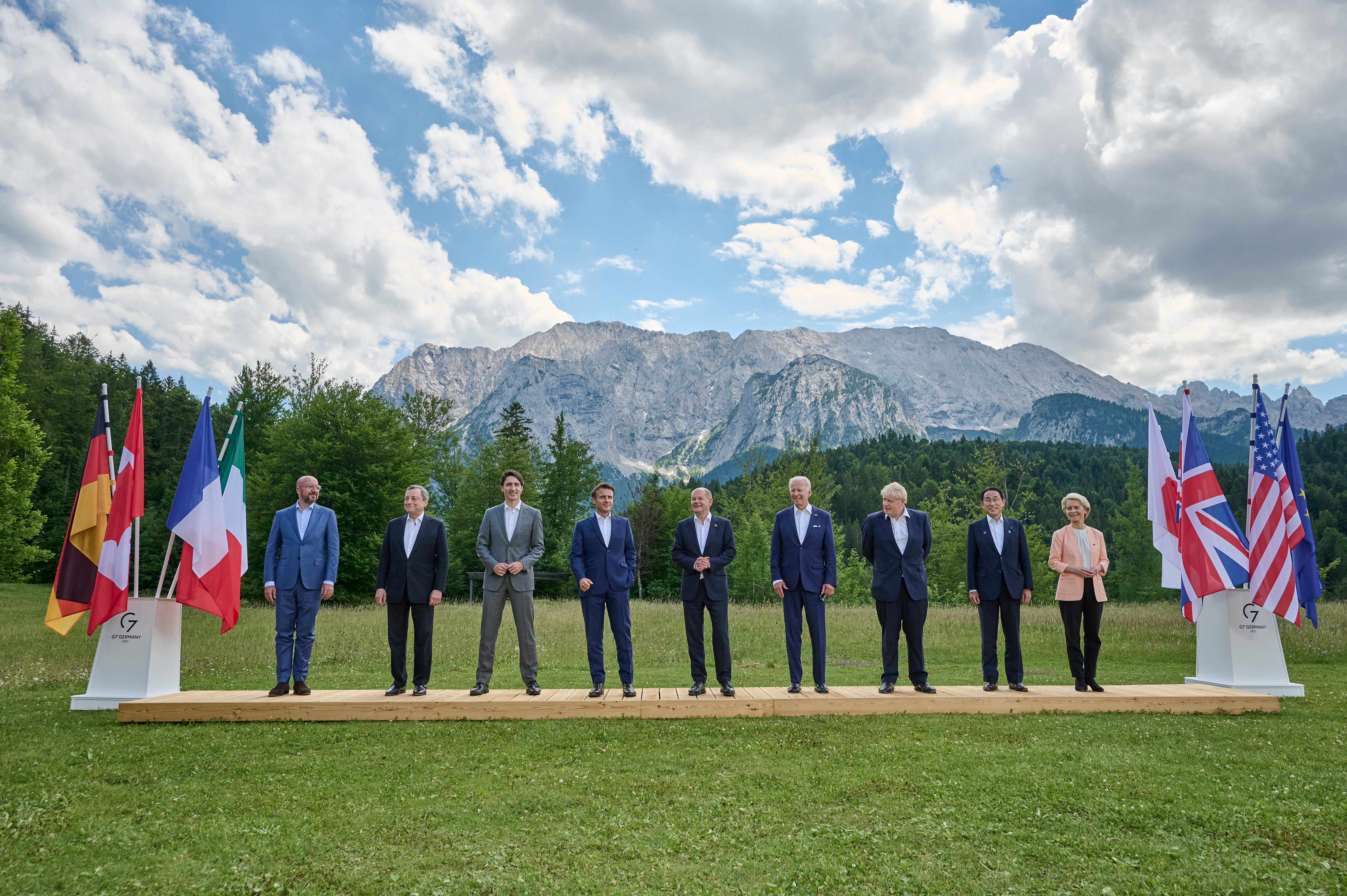 Familienfoto der G7