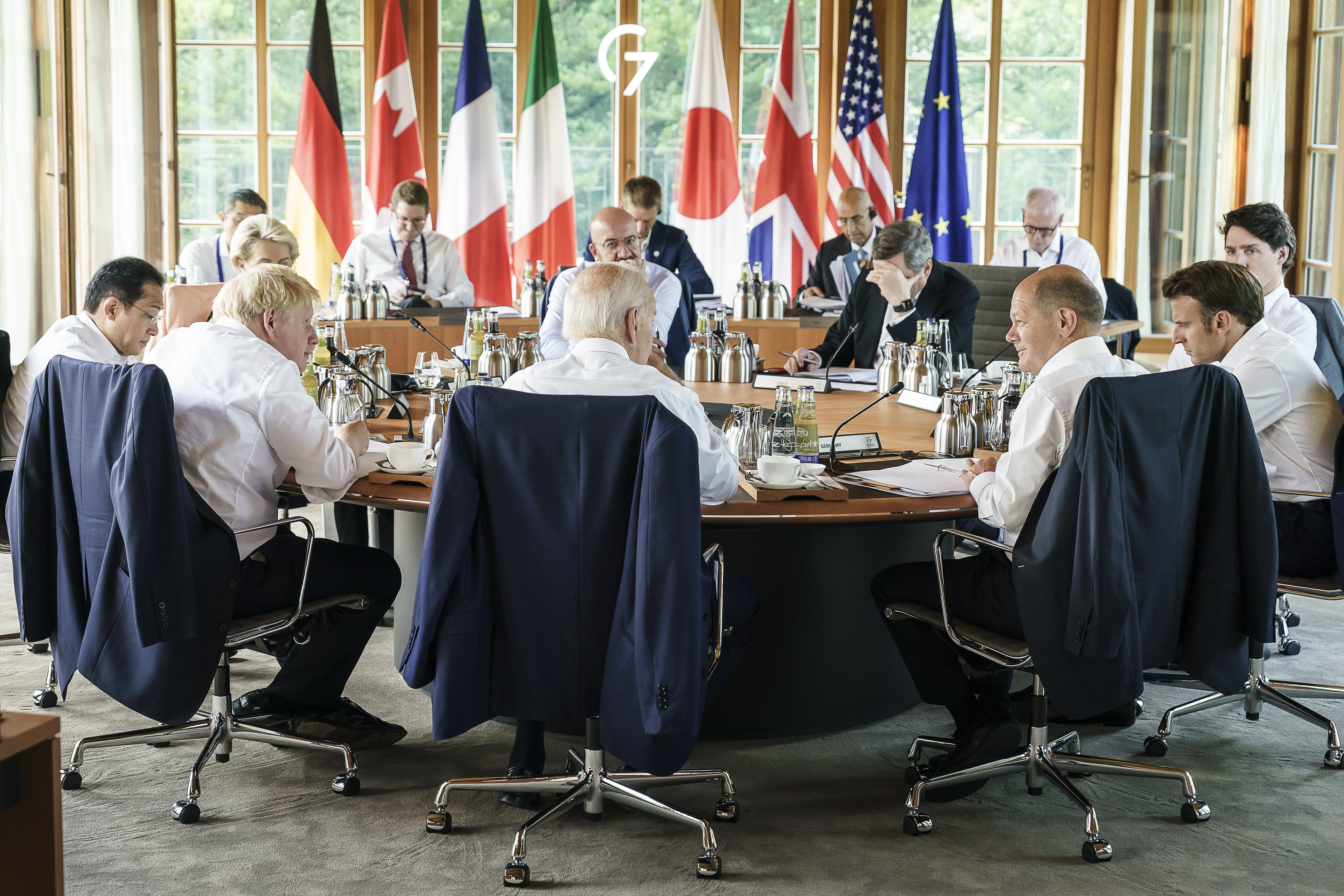 G7 während der Arbeitssitzung