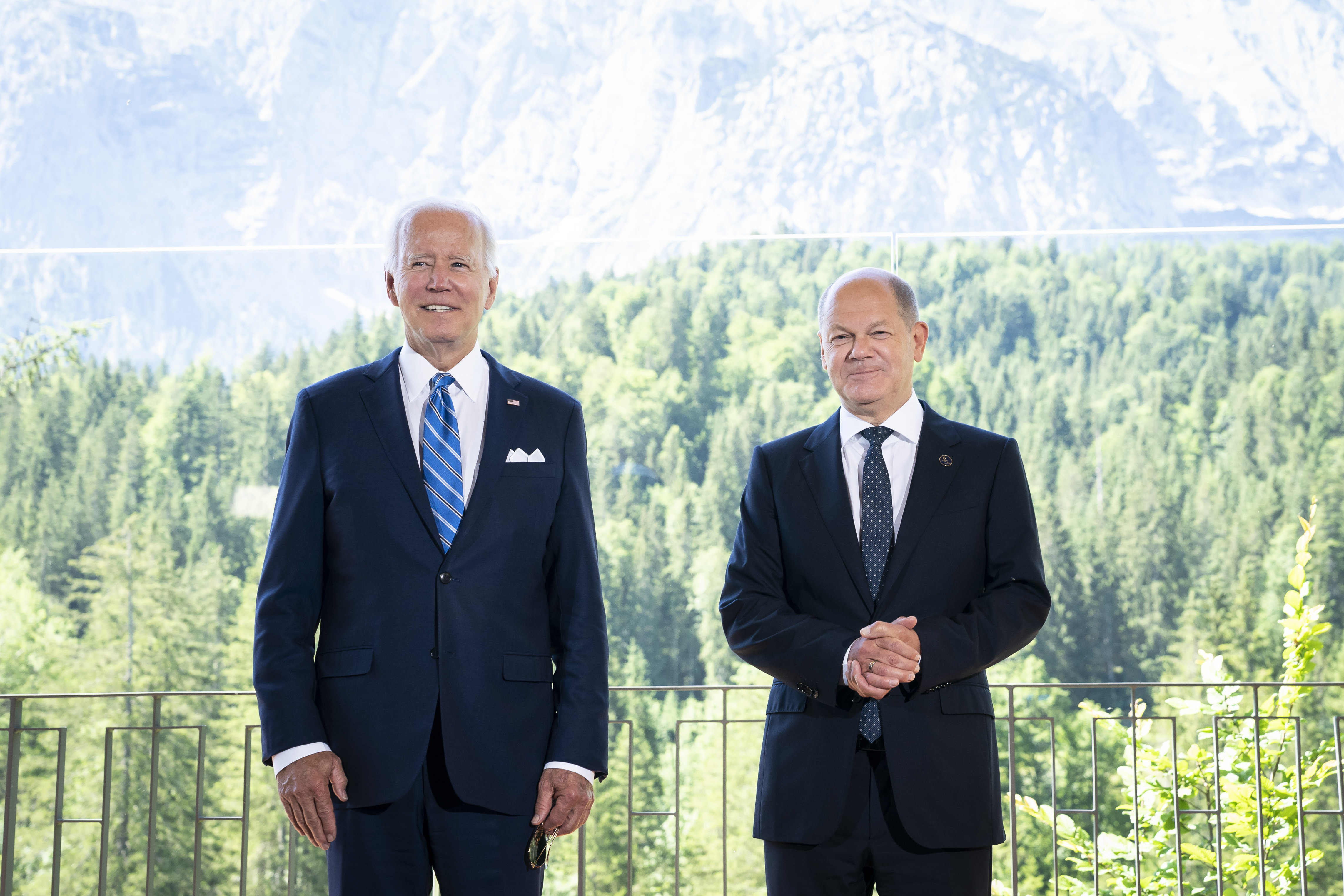 Bilateral meeting between Federal Chancellor Olaf Scholz and US President Joe Biden in Schloss Elmau.