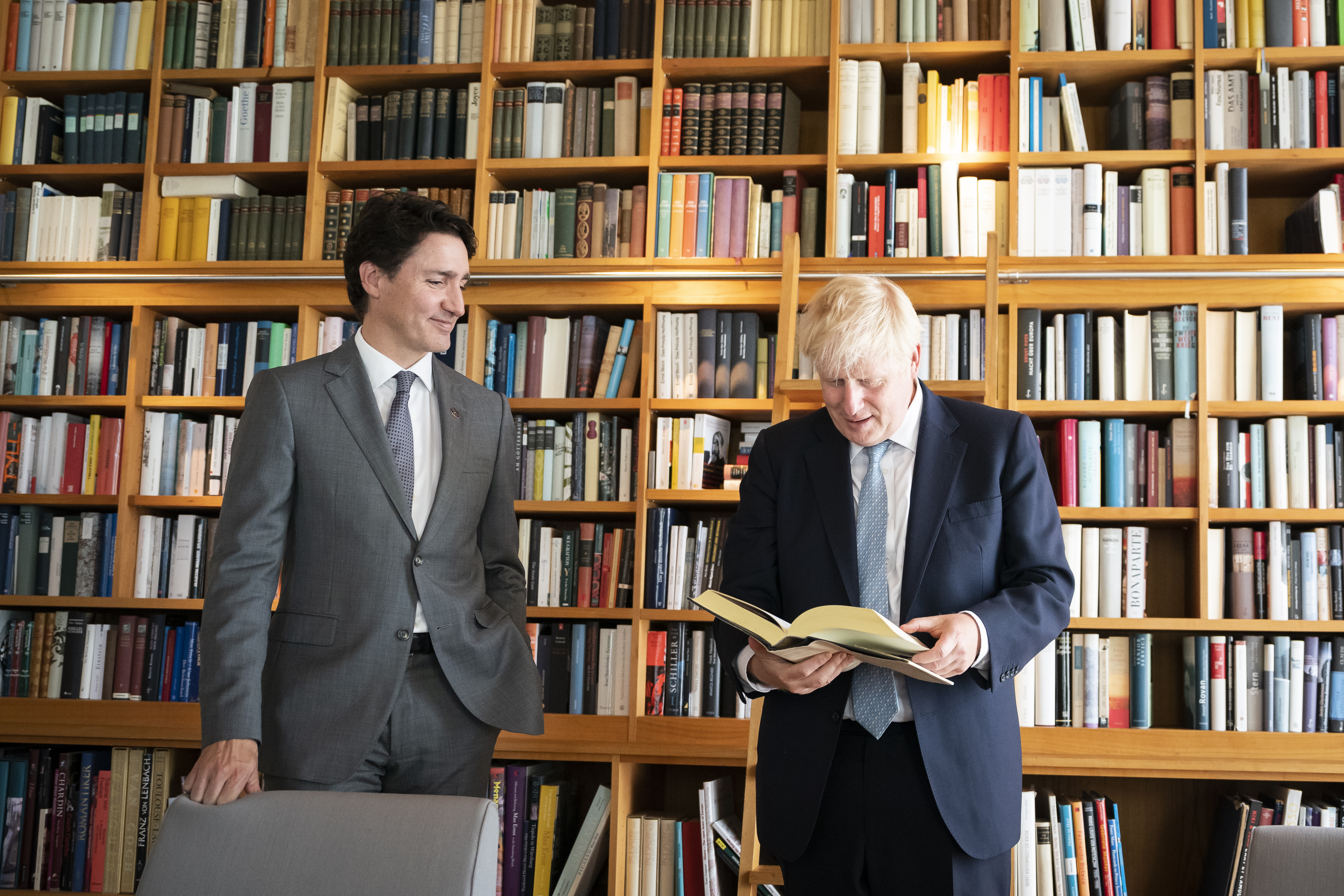 Justin Trudeau (Prime Minister of Canada) and Boris Johnson (Prime Minister of the United Kingdom)