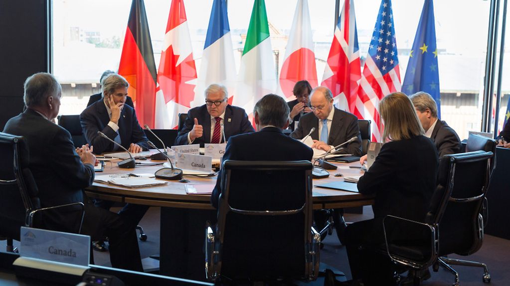Gemeinsame Sitzung der G7 Außenminister im Hansemuseum in Lübeck