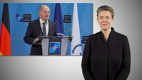 Bundeskanzler Scholz beim Nato-Sondergipfel