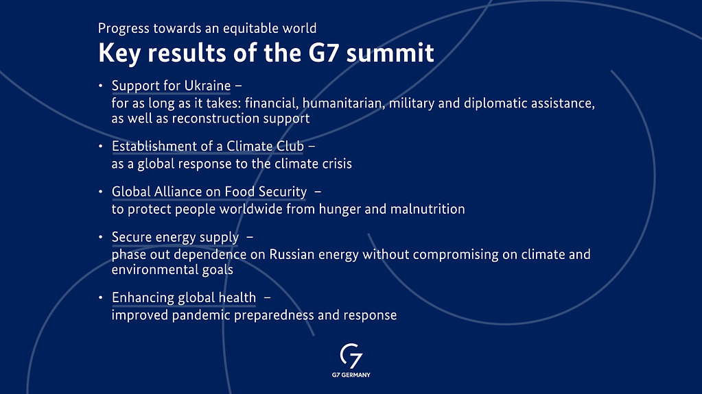 Graphic shows the outcomes of the Summit