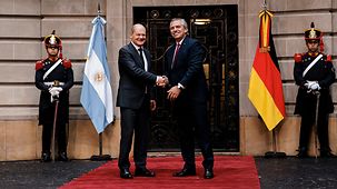 Federal Chancellor Scholz and President Alberto Ángel Fernández of Argentina.