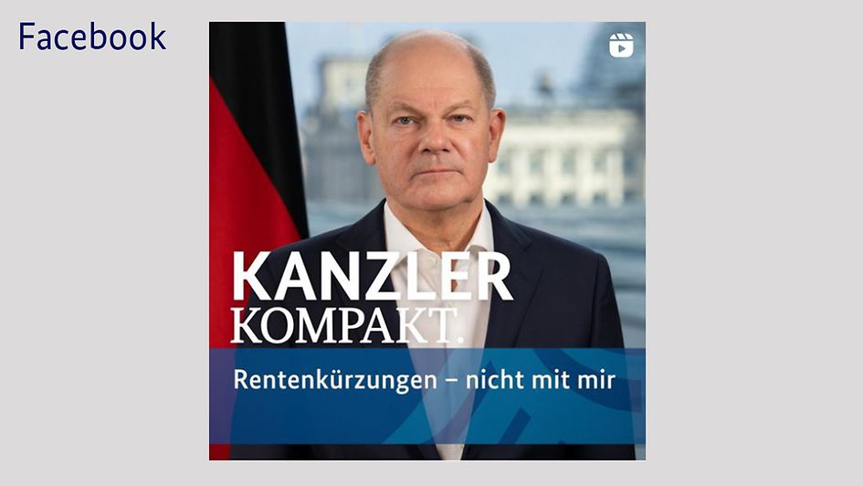 Bei der Rente wird es keine Kürzungen geben - das erklärt Bundeskanzler Olaf Scholz in einer neuen Folge "Kanzler kompakt". 