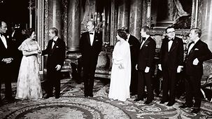 Empfang im Buckingham Palace für die Staats-und Regierungschefs der G7.